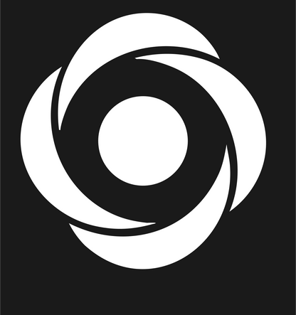 Rotating Vortex Eclipse Logo #1a1a1a/#ffffff