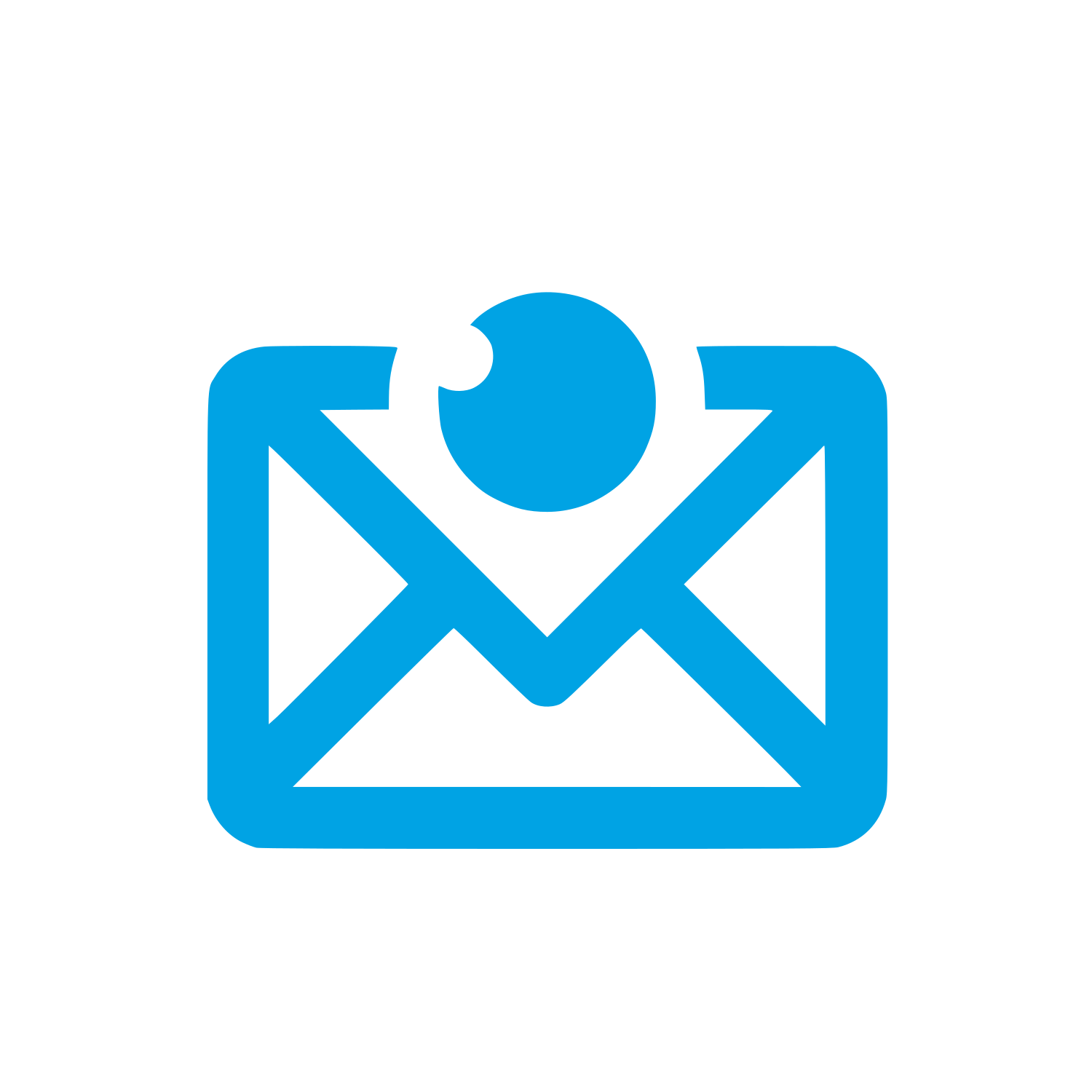 Email Service Logo #00a3e4