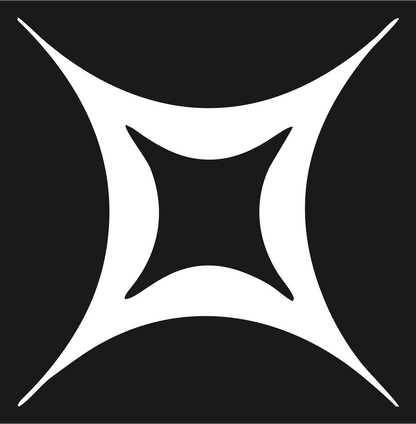 Four-Point Star Crest #1a1a1a/#ffffff