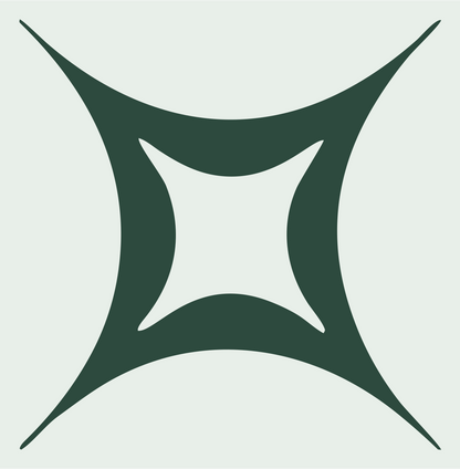 Four-Point Star Crest #e8efe9/#2d4a3e