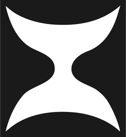 Geometric Hourglass Celestial Mark #1a1a1a/#ffffff