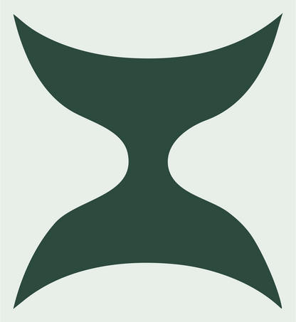 Geometric Hourglass Celestial Mark #e8efe9/#2d4a3e