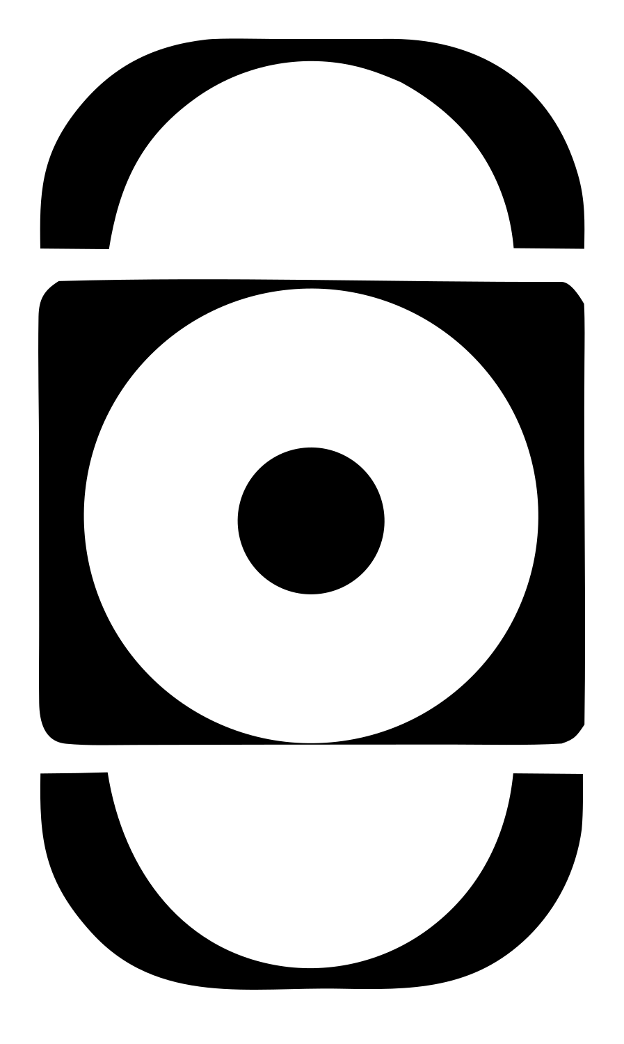 Heavy Eclipse Target Logo #ffffff/#000000