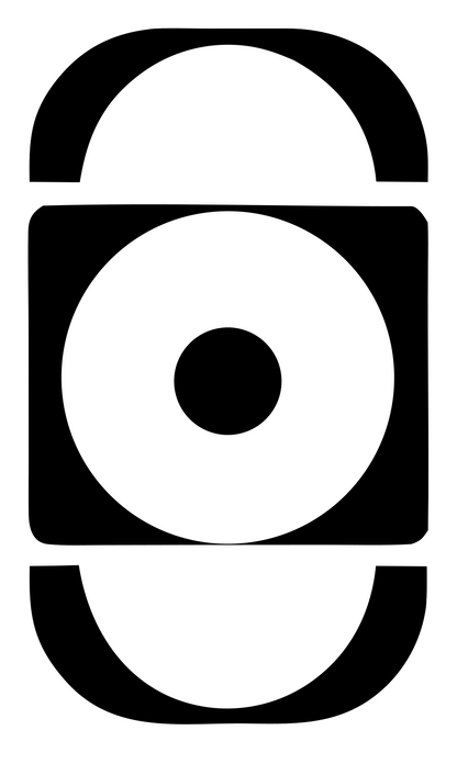 Heavy Eclipse Target Logo #ffffff/#000000
