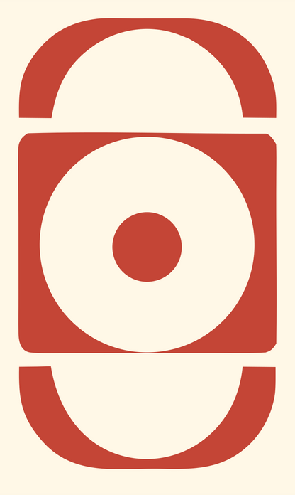 Heavy Eclipse Target Logo #fff8e7/#c44536