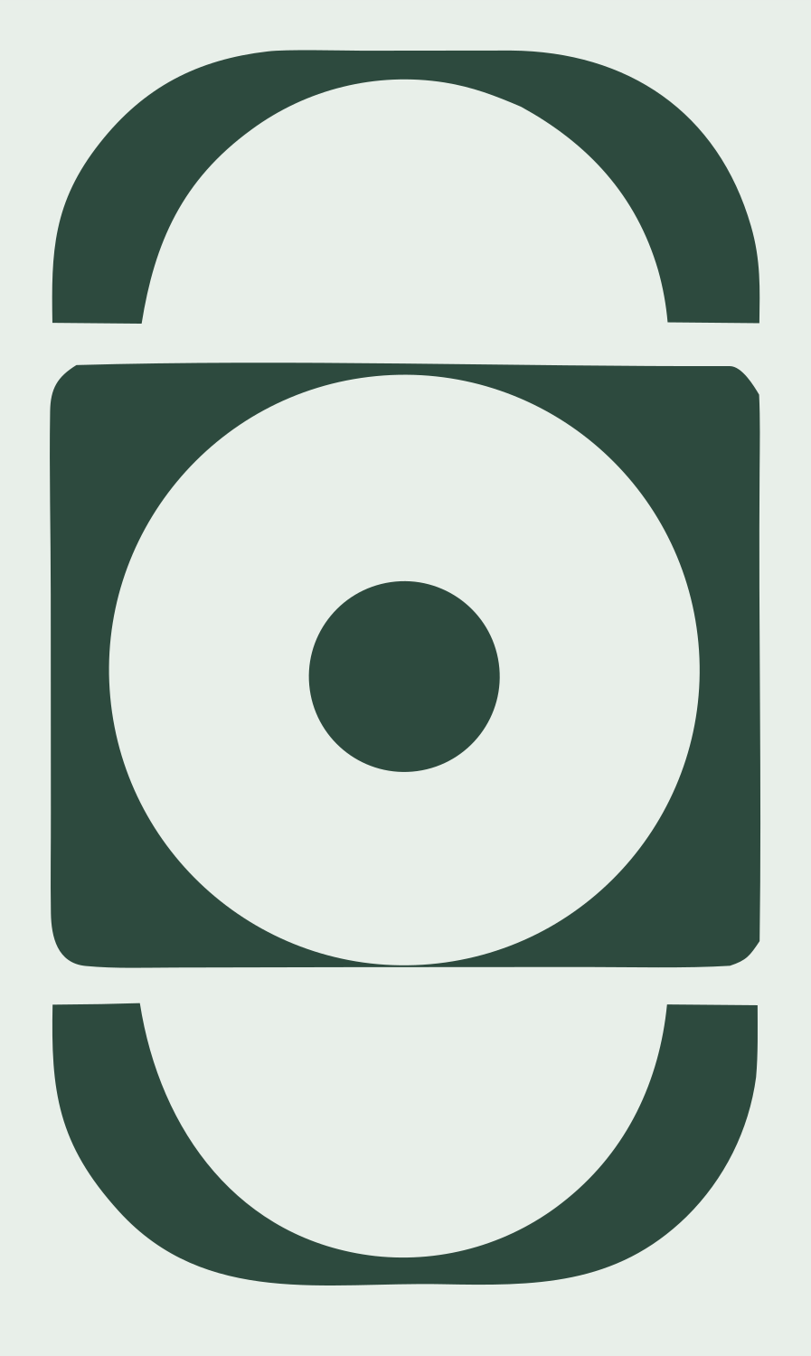 Heavy Eclipse Target Logo #e8efe9/#2d4a3e
