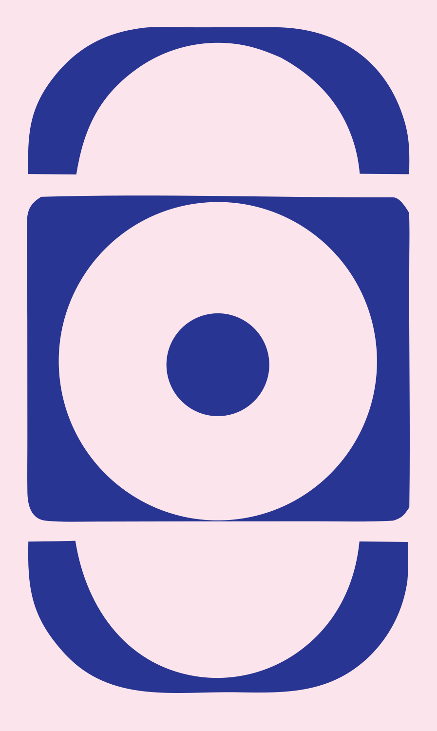 Heavy Eclipse Target Logo #fce4ec/#283593