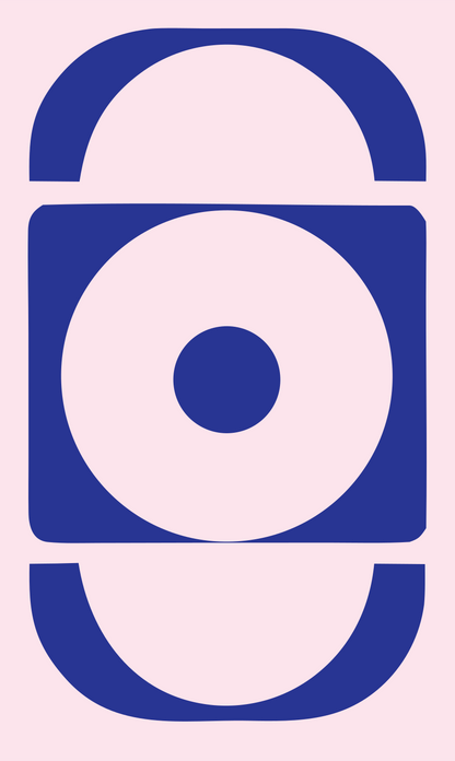 Heavy Eclipse Target Logo #fce4ec/#283593