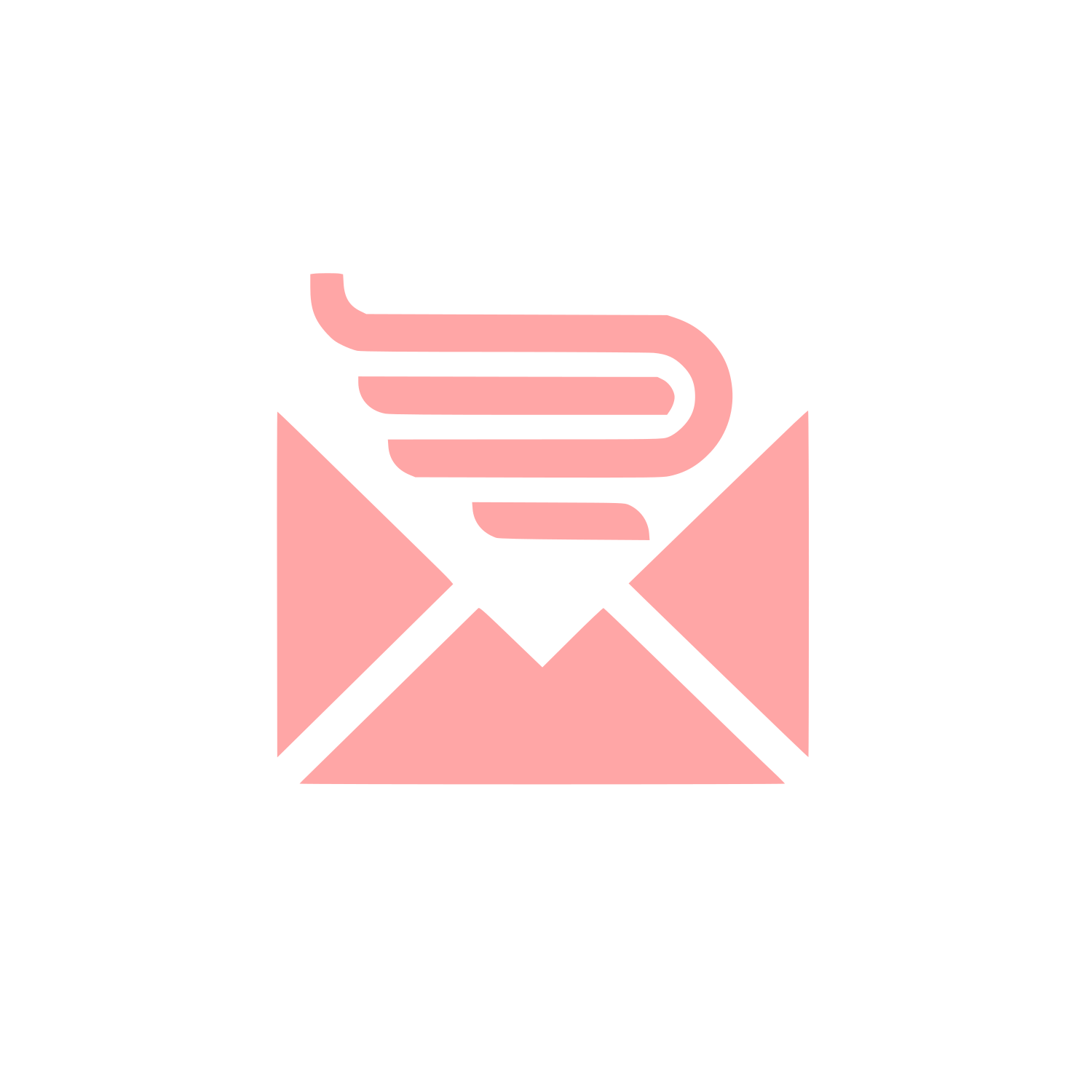 Email Service Logo #ffa6a6