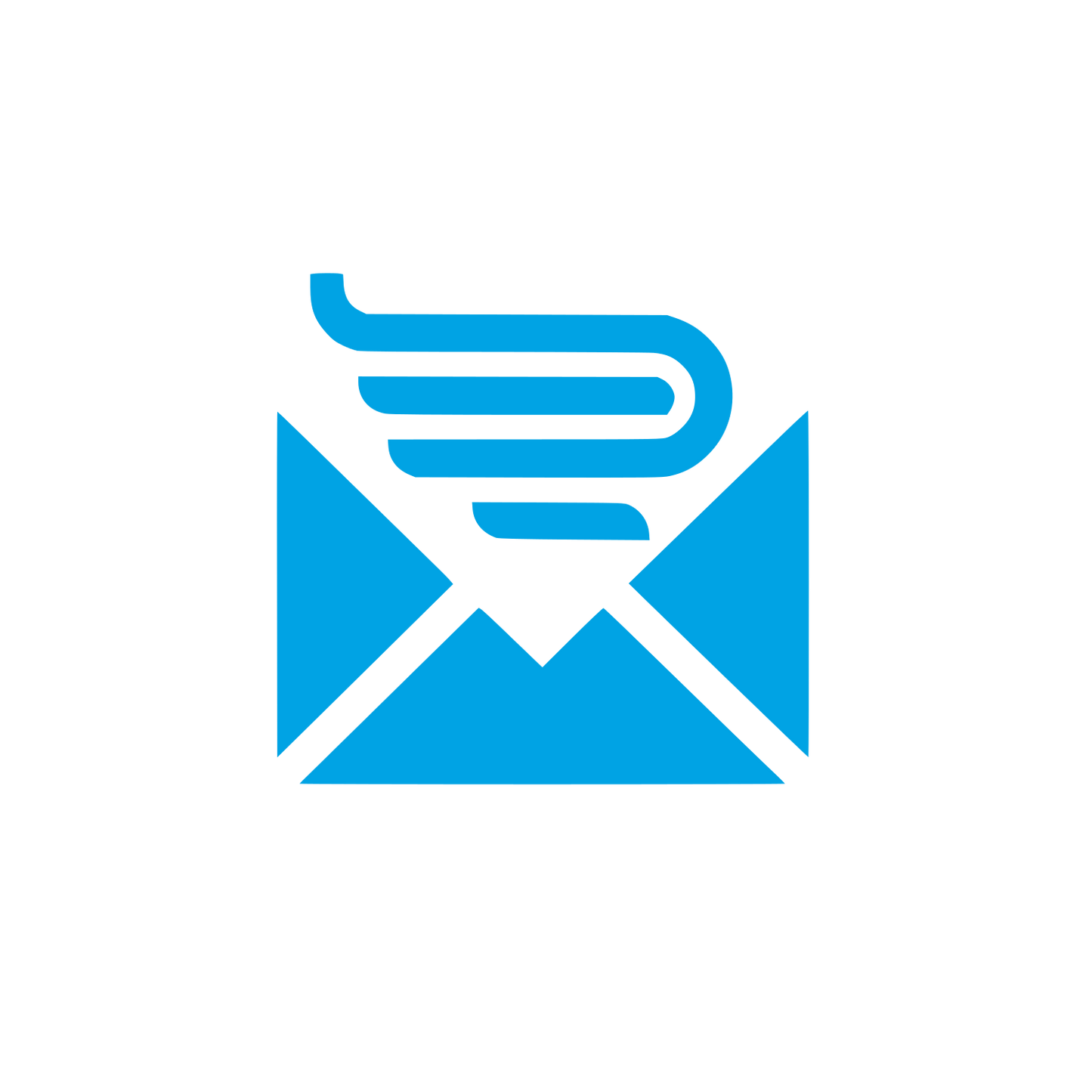 Email Service Logo #00a3e4