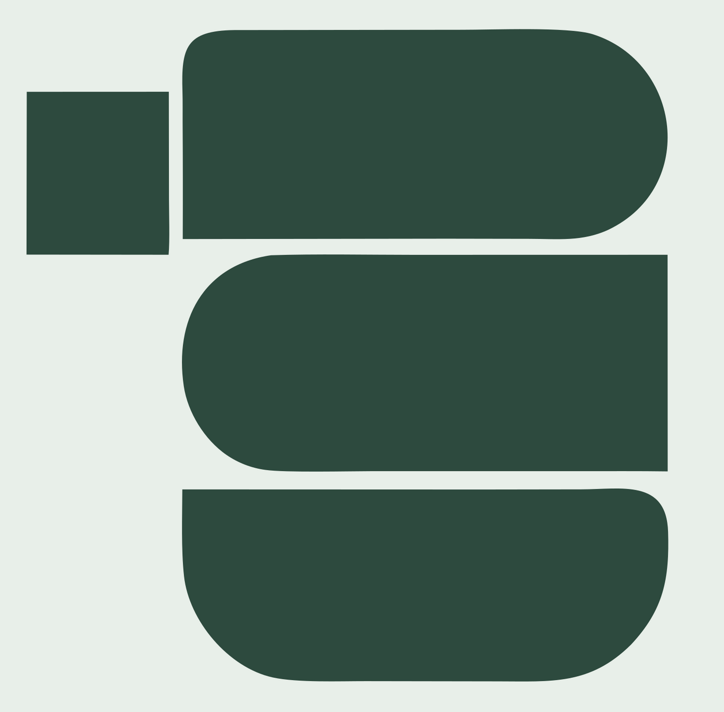 Bold Mug Side-View Icon #e8efe9/#2d4a3e