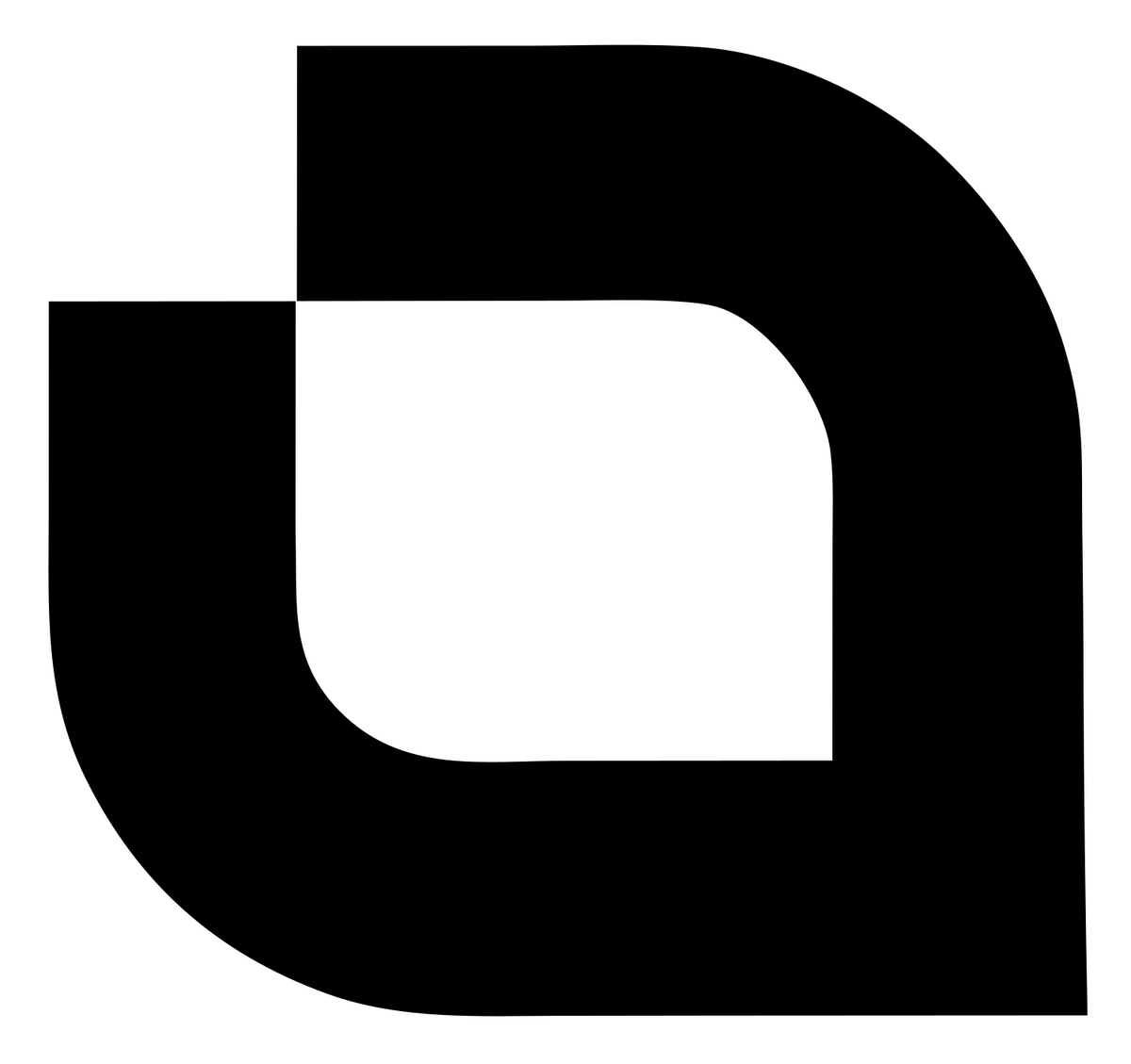 Negative Space Mug Logo #ffffff/#000000