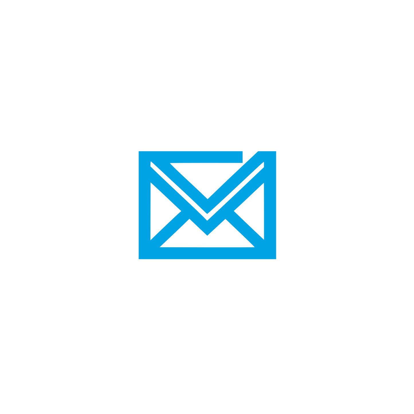Email Envelope Logo #00a3e4