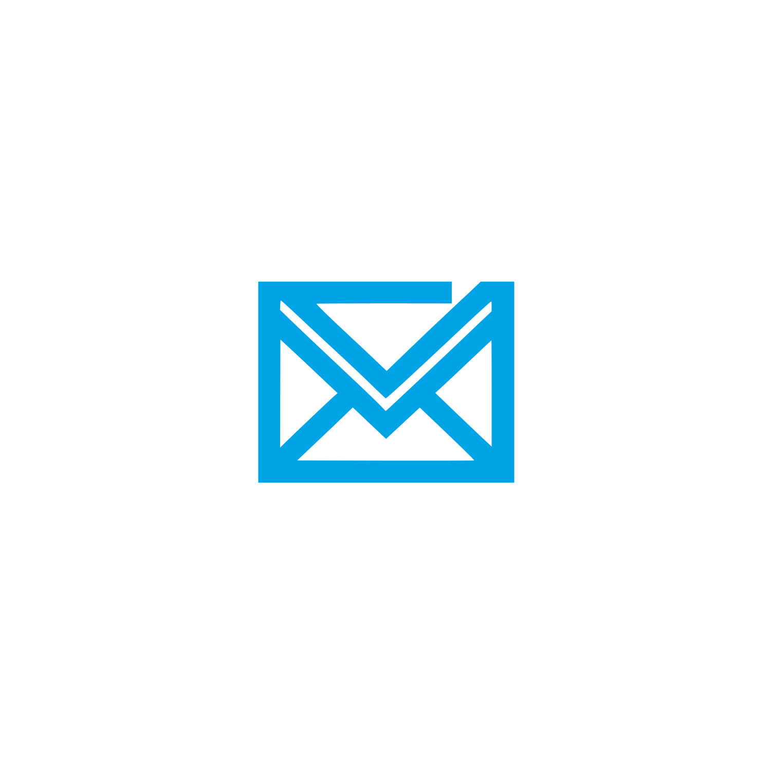 Email Envelope Logo #00a3e4
