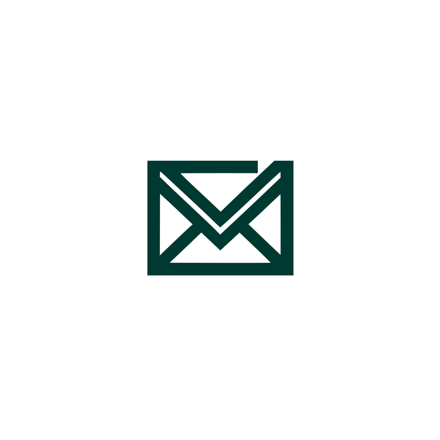 Email Envelope Logo #003932