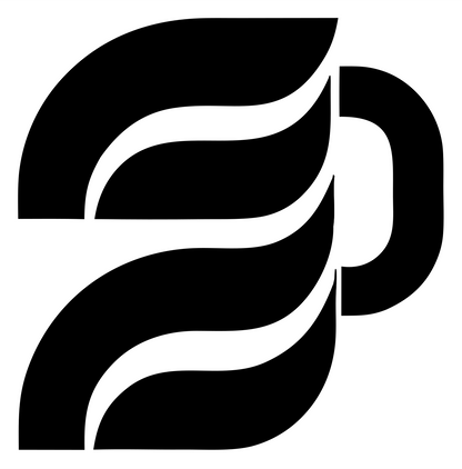 Wavy Steam Mug Logo #ffffff/#000000
