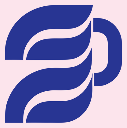 Wavy Steam Mug Logo #fce4ec/#283593