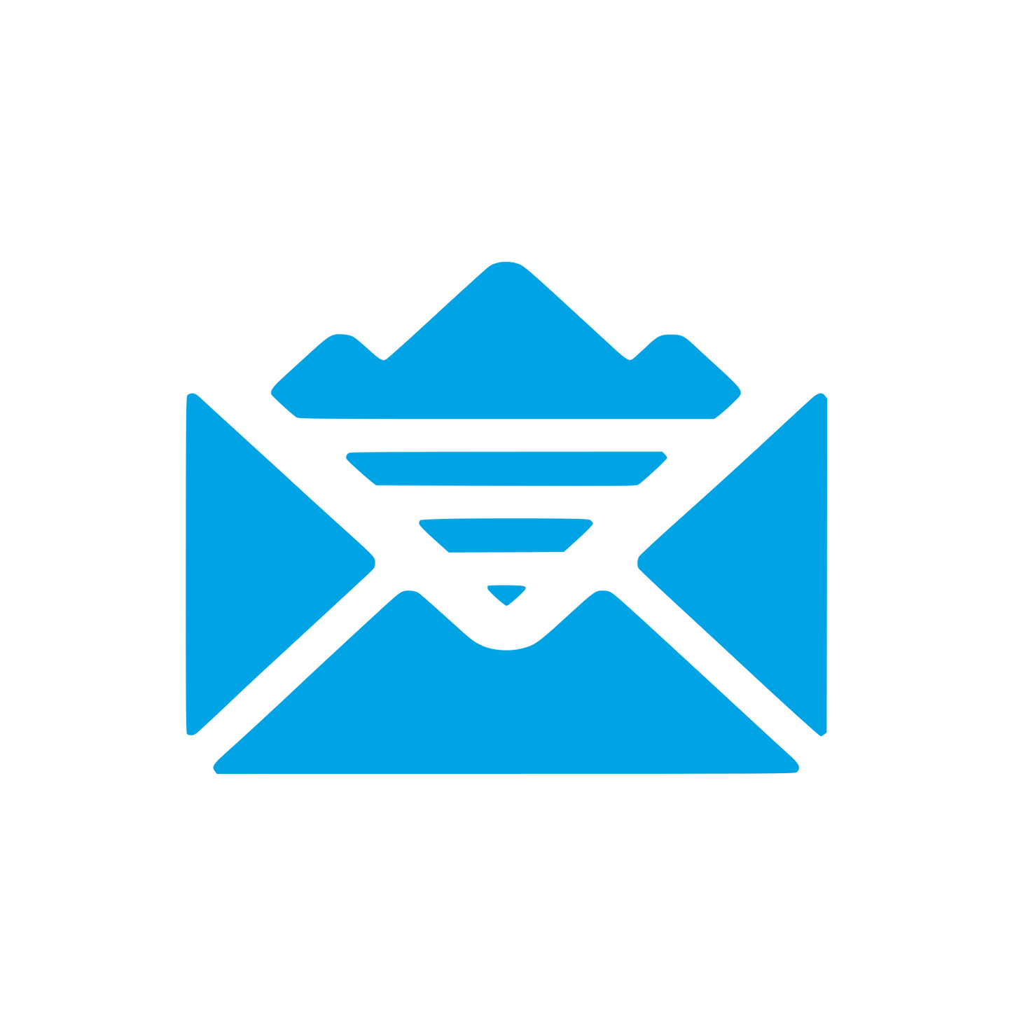 Mountain Mail Logo #00a3e4