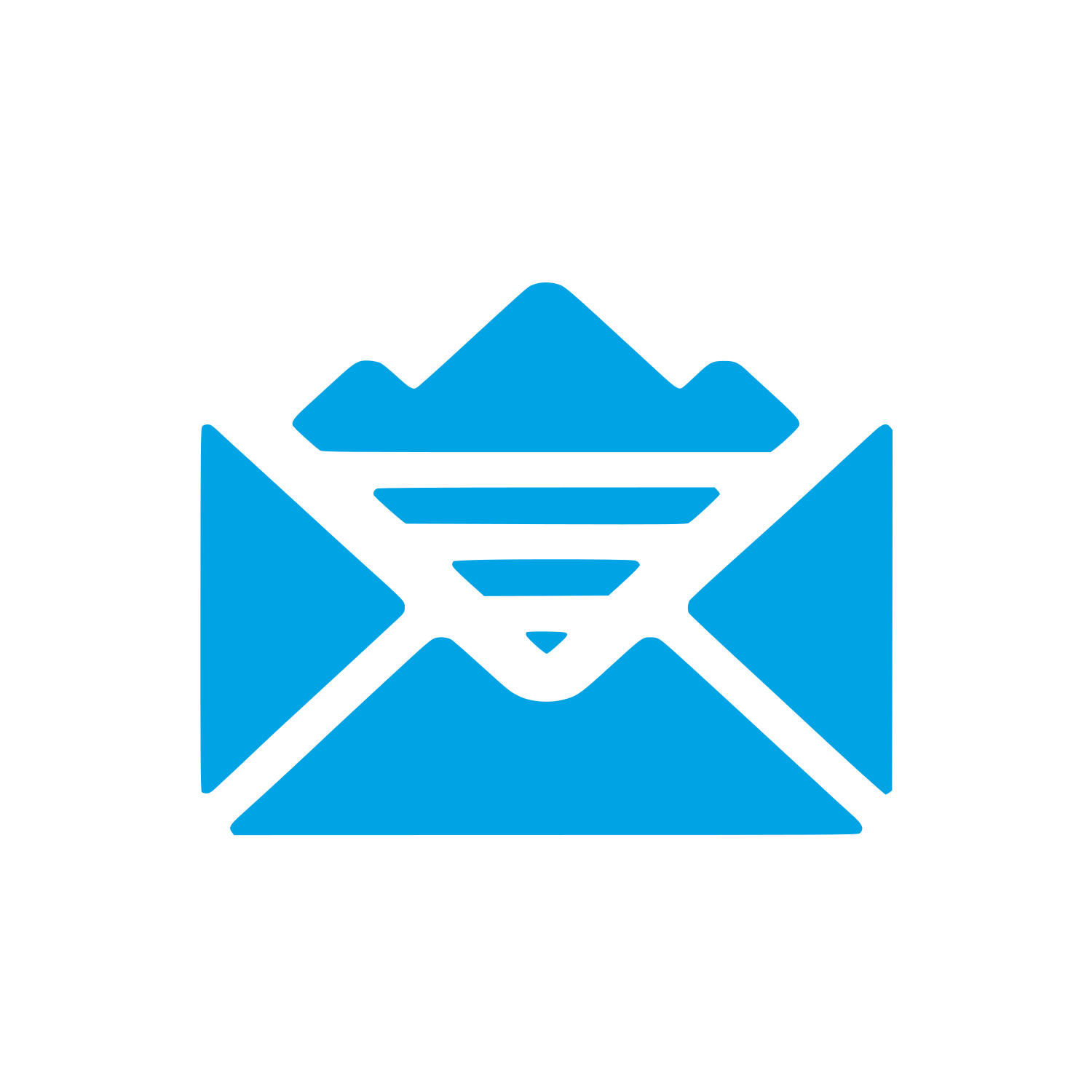 Mountain Mail Logo #00a3e4