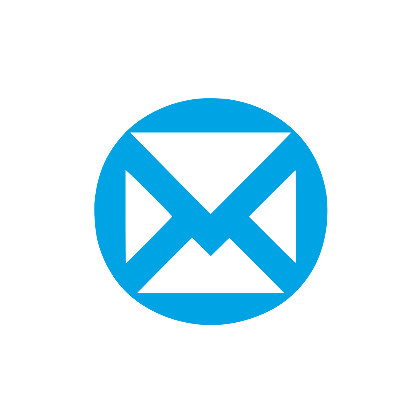 Email Service Logo #00a3e4