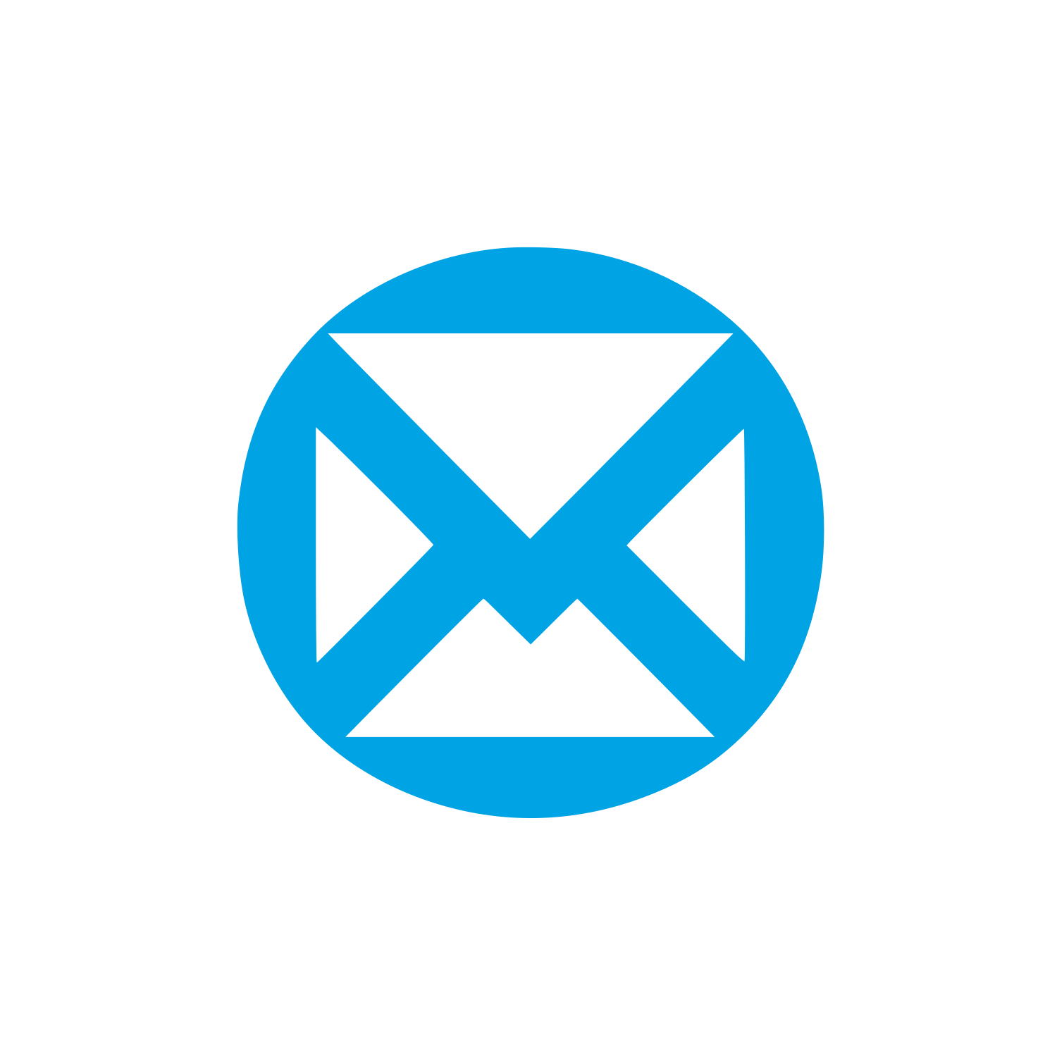 Email Service Logo #00a3e4