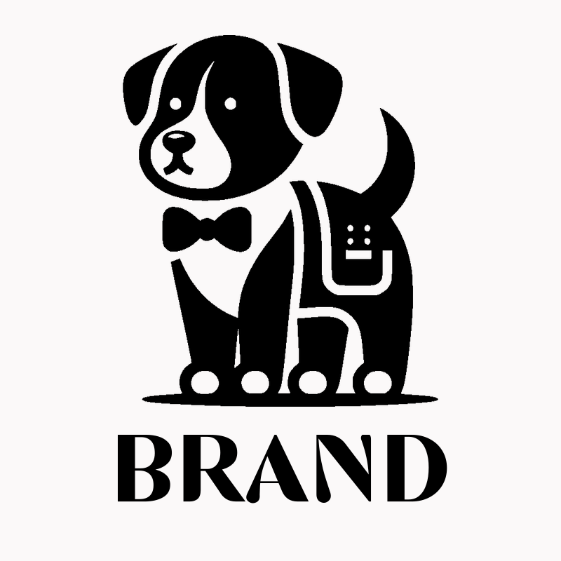 Dog in Formal Attire Logo preview