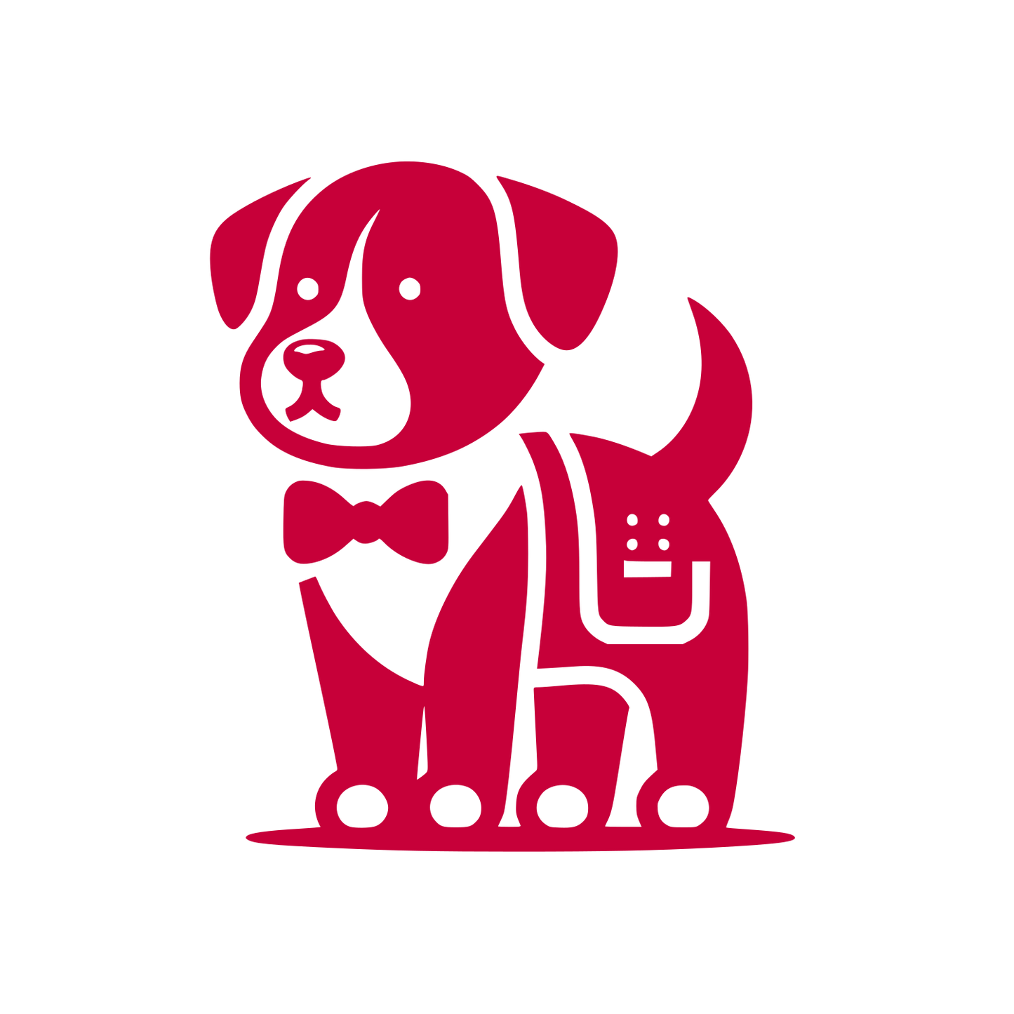 Dapper Dog Bowtie Logo #C70039