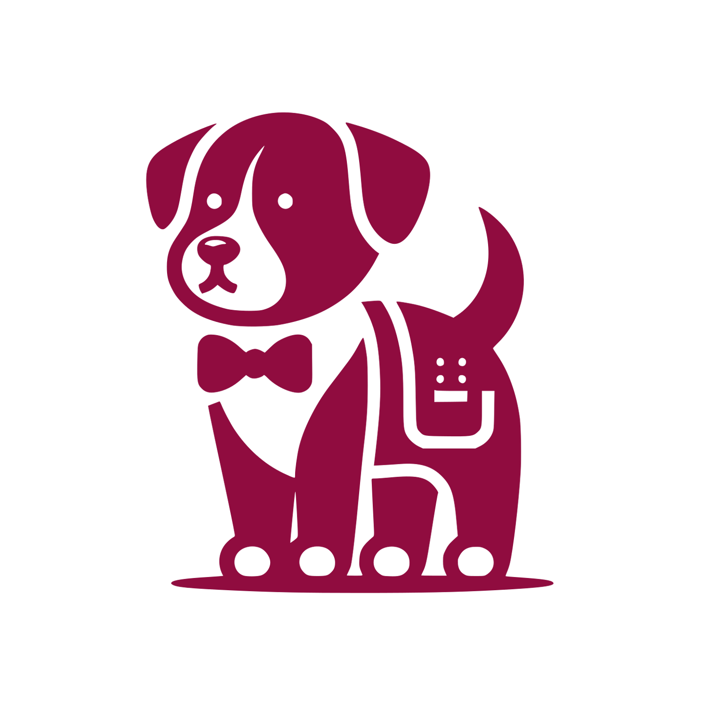 Dapper Dog Bowtie Logo #900C3F