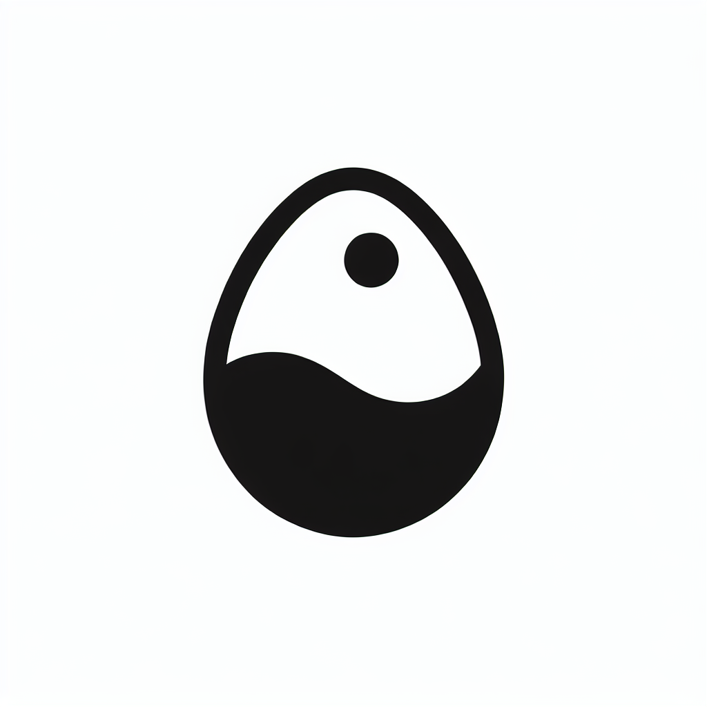 Yin Yang Egg Logo