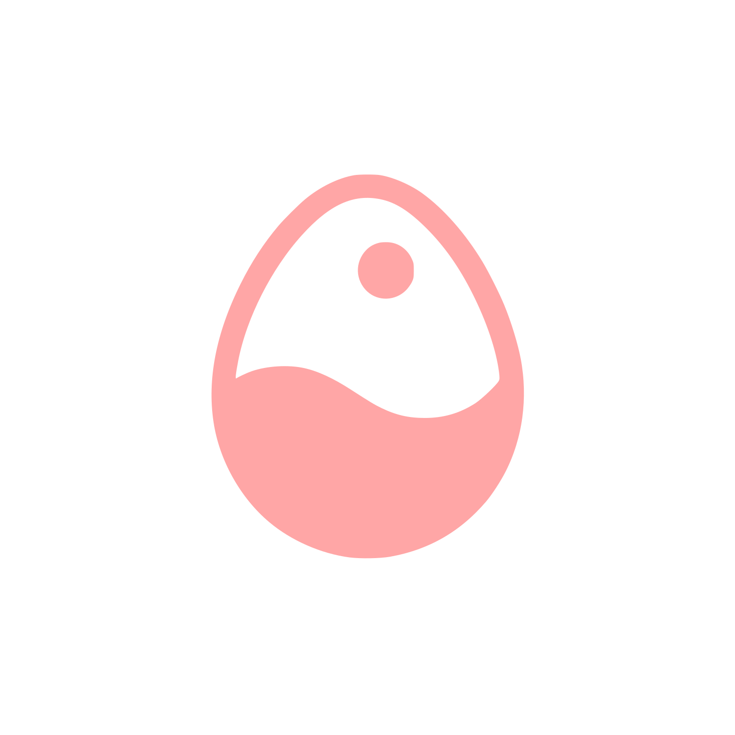 Yin Yang Egg Logo #ffa6a6