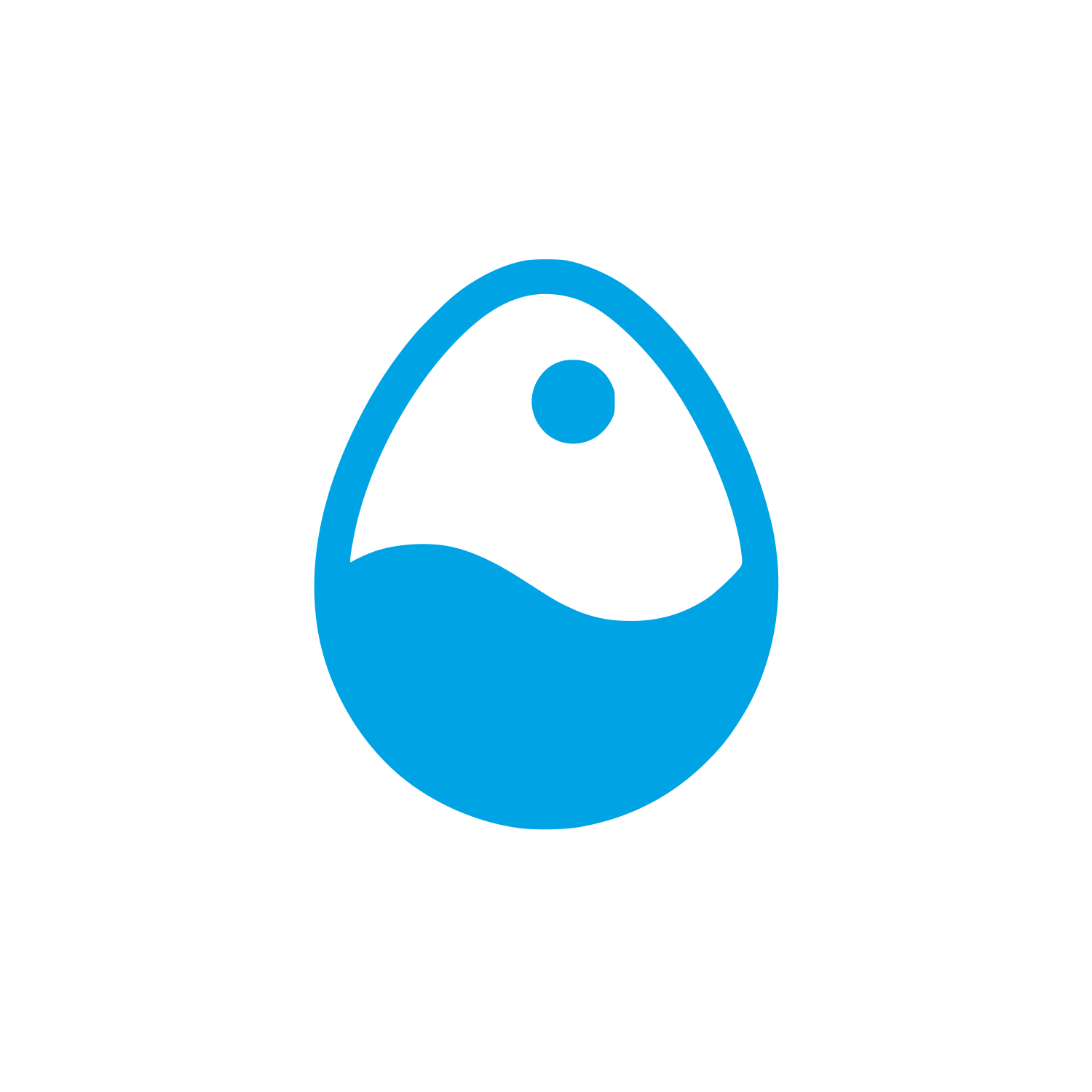 Yin Yang Egg Logo #00a3e4