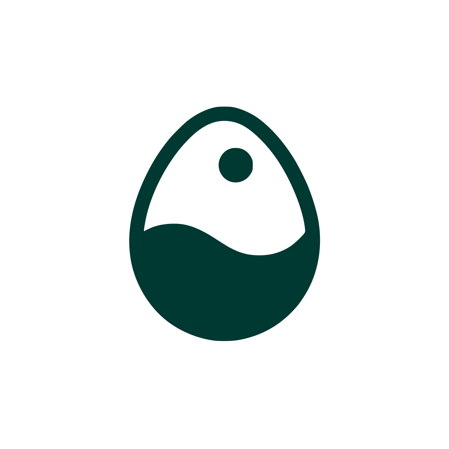 Yin Yang Egg Logo #003932