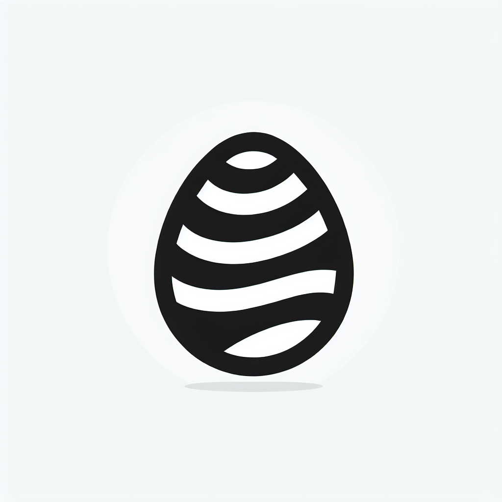 Striped Egg Logo