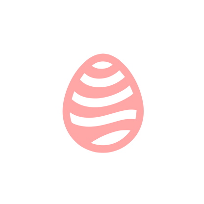 Striped Egg Logo #ffa6a6