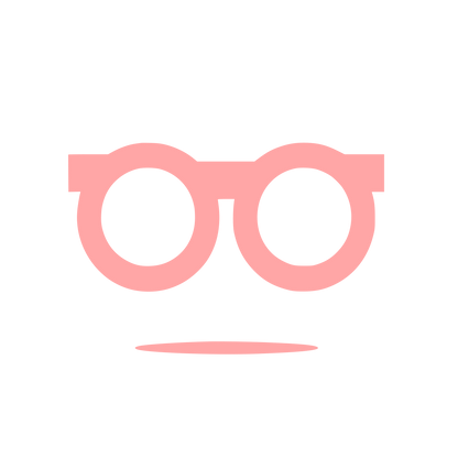Eyeglasses Symbol Logo #ffa6a6
