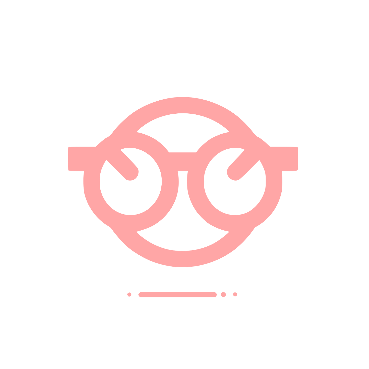 Glasses Logo #ffa6a6