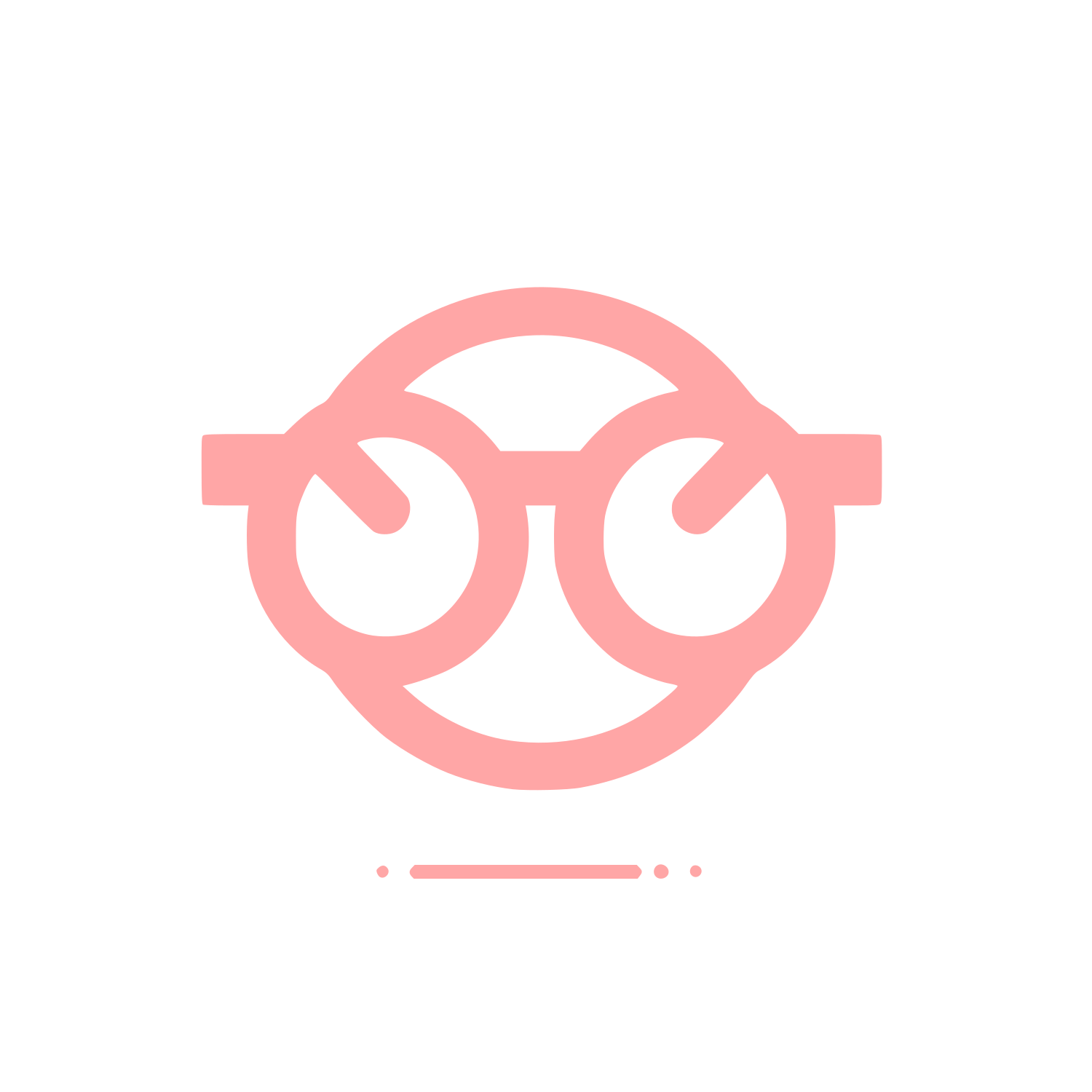 Glasses Logo #ffa6a6