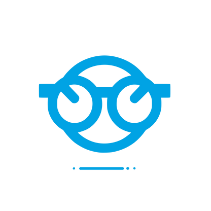 Glasses Logo #00a3e4