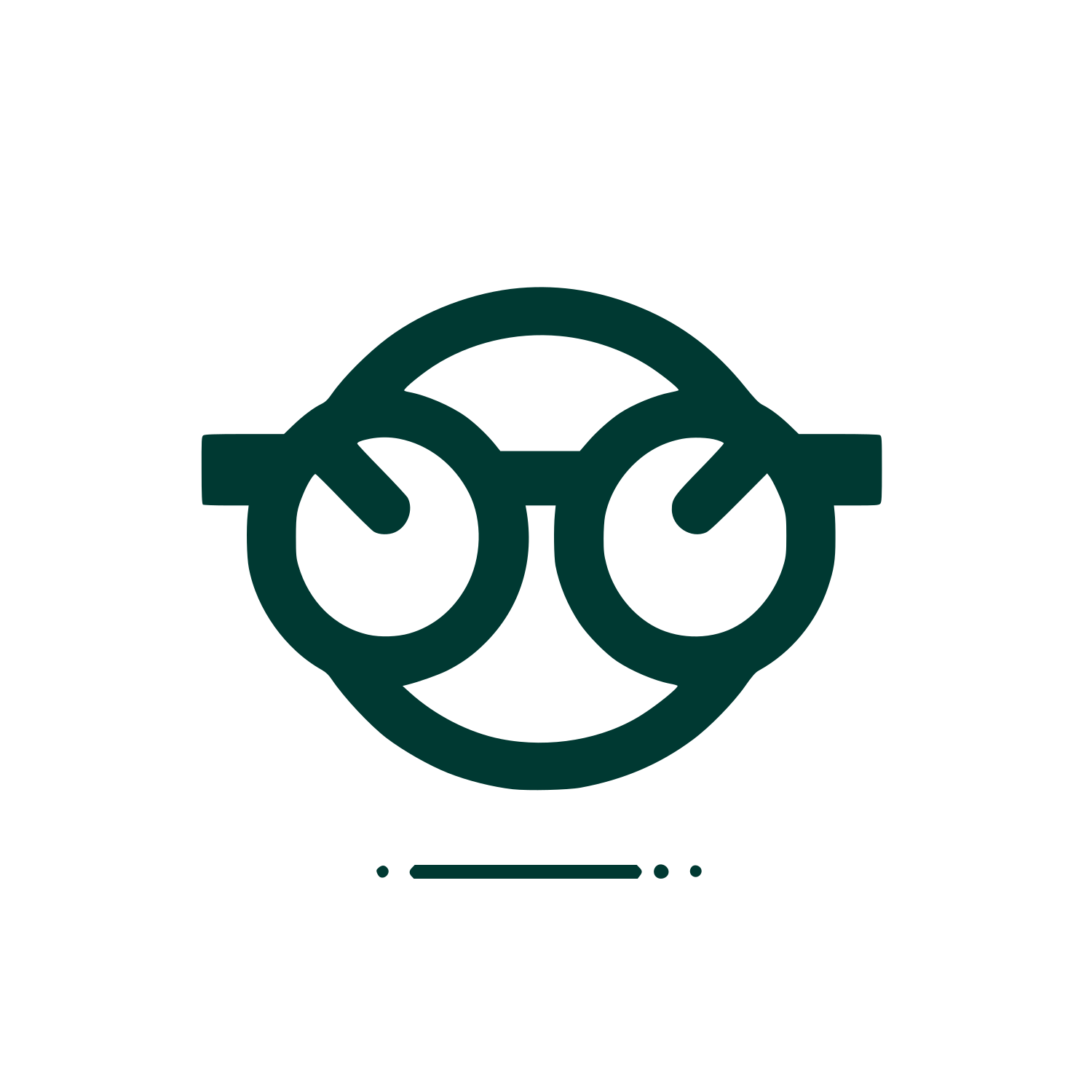 Glasses Logo #003932