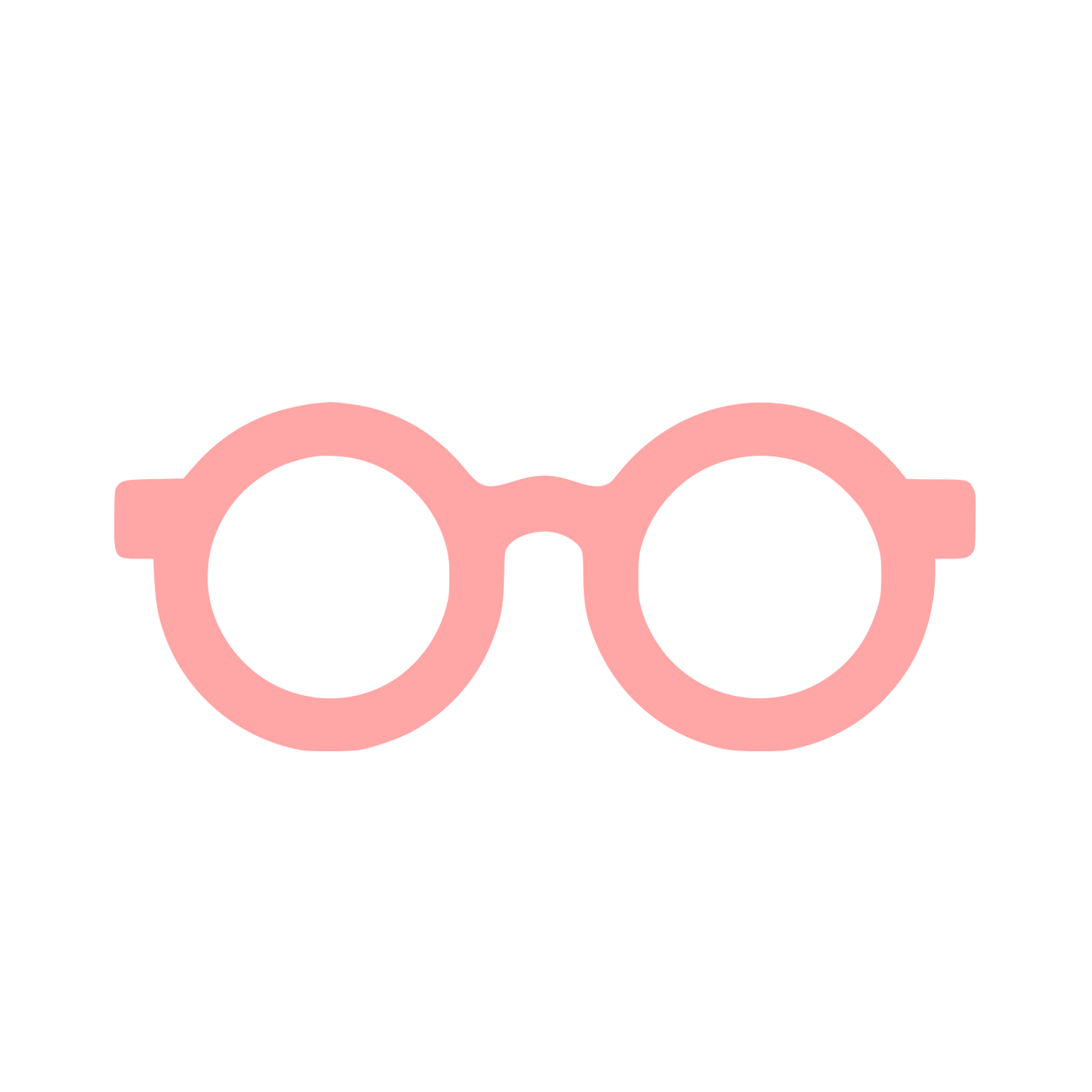 Spectacles Logo Design #ffa6a6