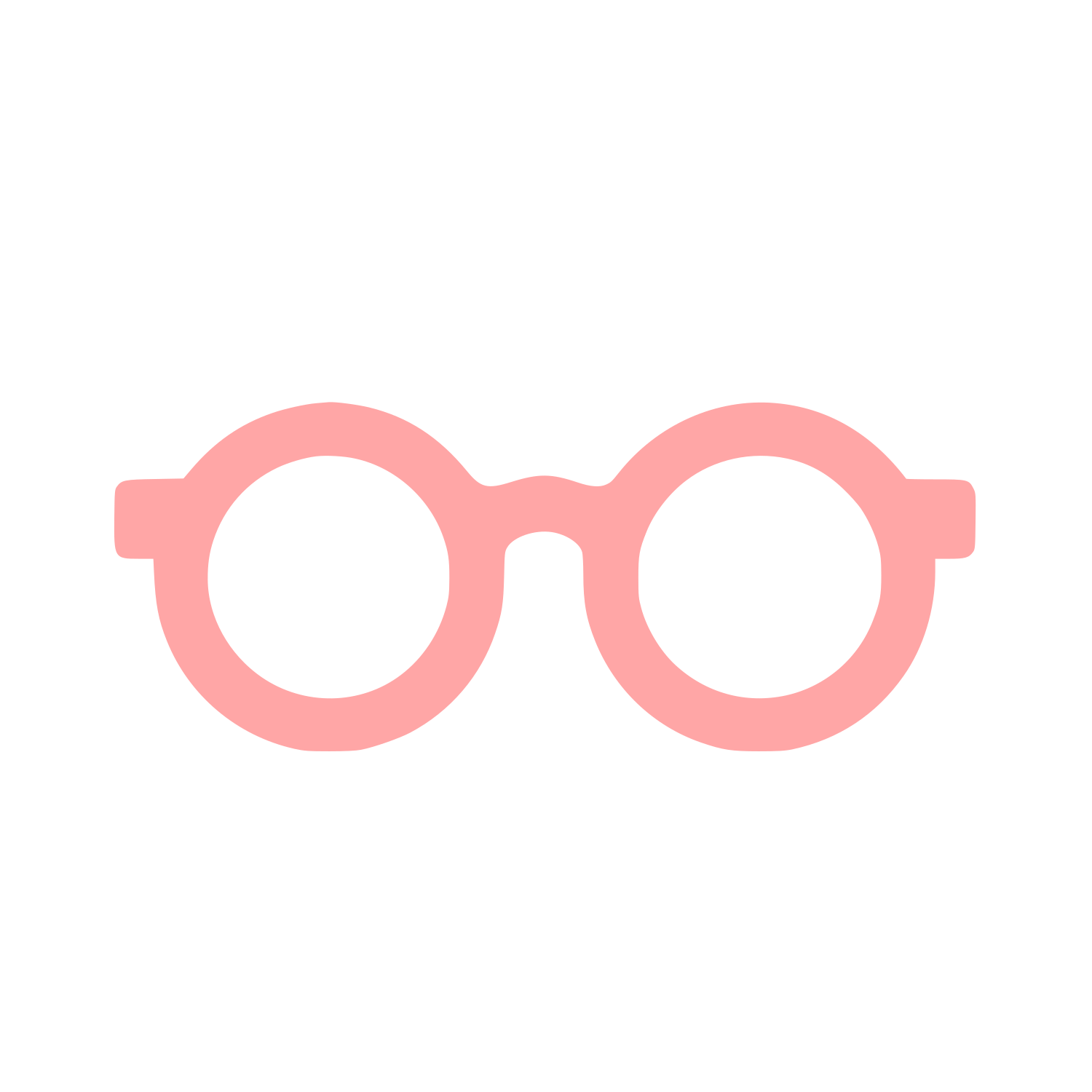 Spectacles Logo Design #ffa6a6