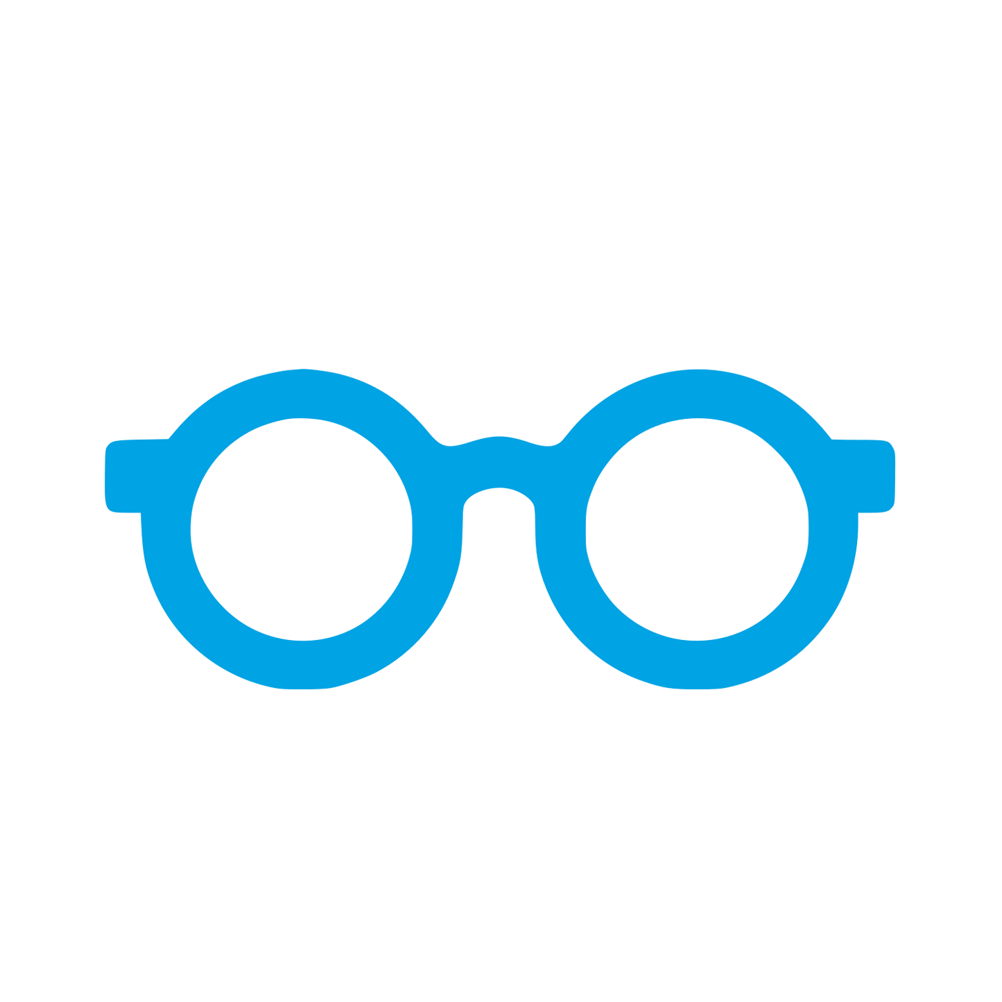 Spectacles Logo Design #00a3e4
