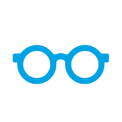 Spectacles Logo Design #00a3e4