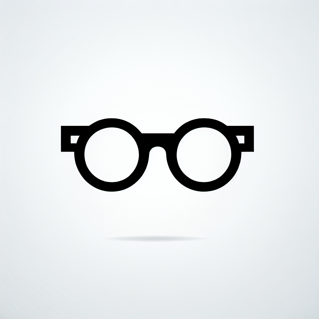 Black Glasses Logo