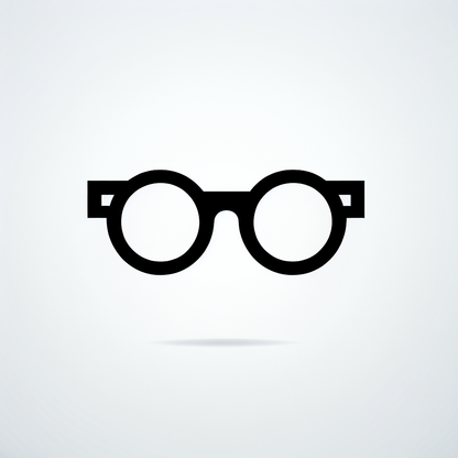 Black Glasses Logo