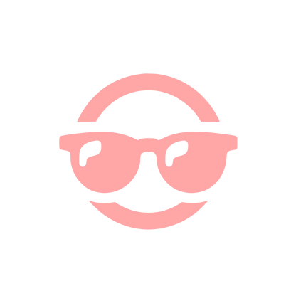 Bold Sunglasses Logo #ffa6a6