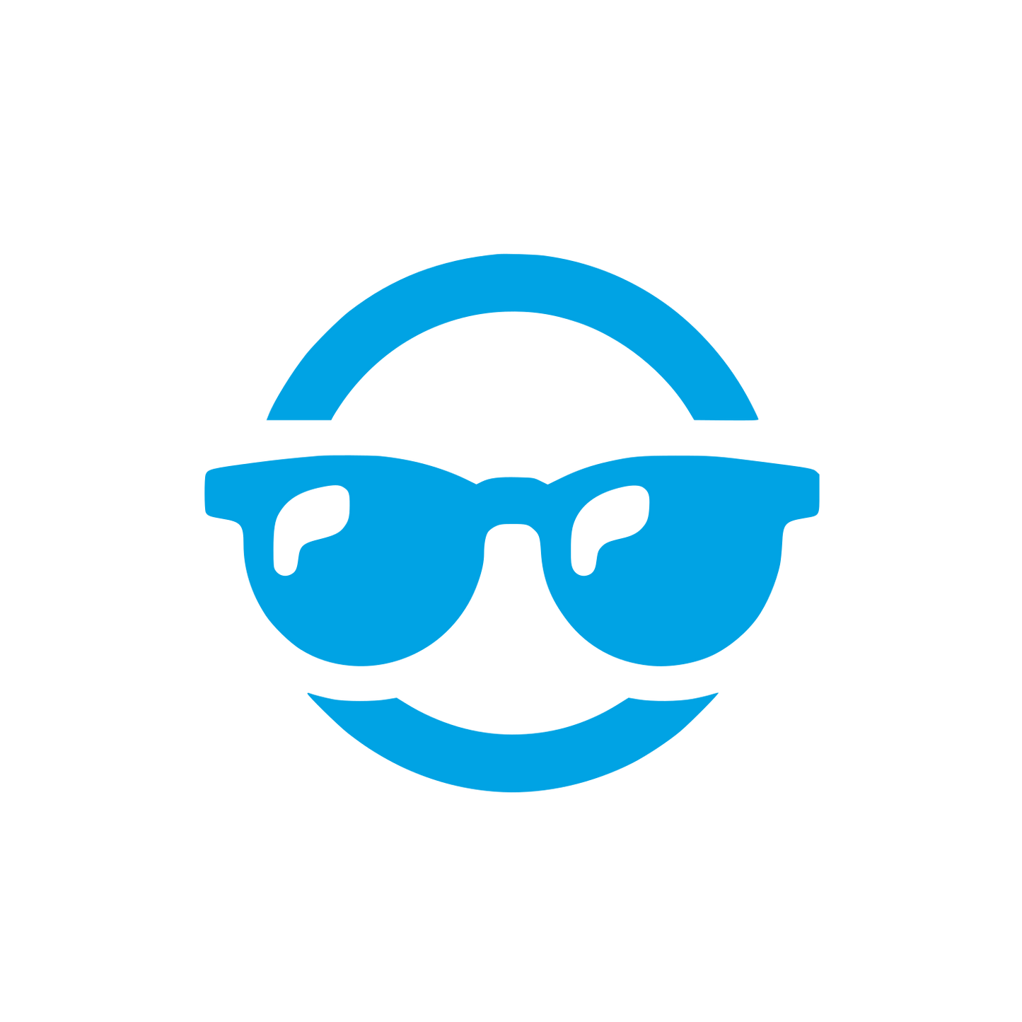 Bold Sunglasses Logo #00a3e4