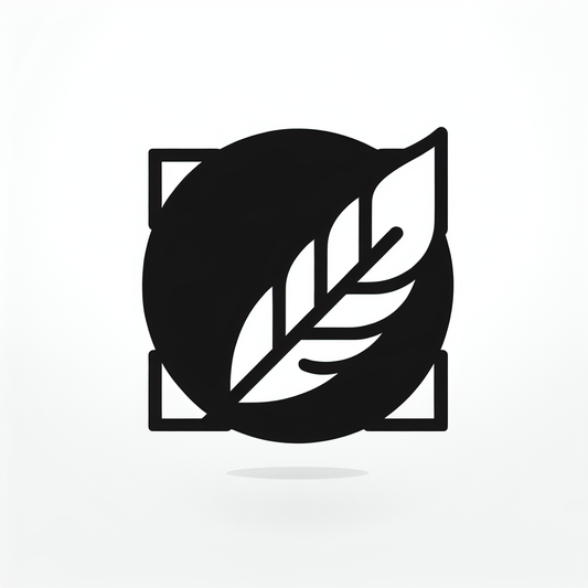 Circle in Square Leaf Logo