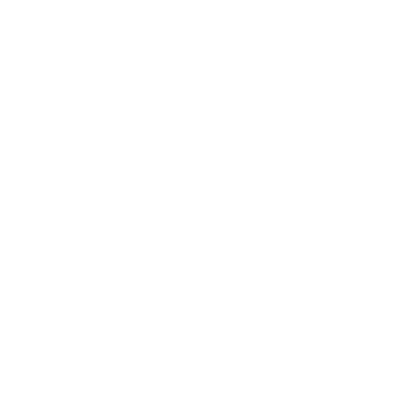 Circle in Square Leaf Logo #ffffff