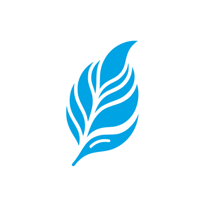 Leaf Silhouette Logo #00a3e4